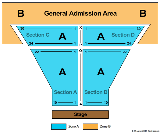 Chateau Ste Michelle Winery End Stage Zone Seating Chart